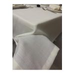 Zeren Home Keten Görünümlü Dertsiz 13 Parça Krem 150 x 350 cm Masa Örtüsü