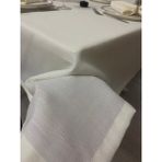 Zeren Home Keten Görünümlü Dertsiz Krem 150 x 350 cm Masa Örtüsü