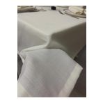 Zeren Home Keten Görünümlü Dertsiz Krem Masa Örtüsü