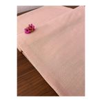 Zeren Home Keten Görünümlü Simli Linen Pudra Runner 40 X 160