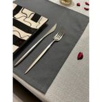 Zeren Home Meral Kurşun Collection Sıvıya Dayanıklı Amerikan Servisi 35X45 - 4 Adet - Antrasit - 35 x 45 cm