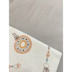 Zeren Home Pamuklu Pazen Çift Taraflı Ponponlu Bebek Battaniyesi Tavşan Desenli