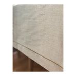 Zeren Home Piko Sarma Detaylı Polyester Keten Dertsiz Masa Örtüsü Kapuçino, 150 x 220