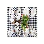 Zeren Home Piti Kareli Masa Örtüsü, Sofra Bezi, Piknik Örtüsü Gündelik Kullanım, 165 x 165, zefirmpk9