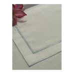 Zeren Home Polyester Keten Çeyiz Piko Sarma Detaylı Runner 40 x 160-1 Adet - Beyaz Simli