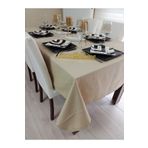 Zeren Home Sıvı Geçirmez Dertsiz Cappuccino 130x160 cm Masa Örtüsü