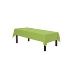 Zeren Home Sıvı Geçirmez Dertsiz Keten Masa Örtüsü Elma Yeşili 13 Parça 140 X 220