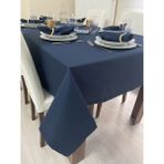 Zeren Home Sıvı Geçirmez Dertsiz Lacivert 140x200 cm Masa Örtüsü