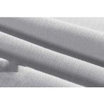 Zeren Home Sıvı Geçirmez Dertsiz Oval Masa Örtüsü Gri + 12 Peçete - 150 x 300 cm