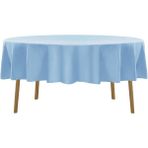Zeren Home Sıvı Geçirmez Dertsiz Oval Masa Örtüsü Mavi + 12 Peçete - 160 x 210 cm