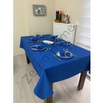 Zeren Home Sıvı Geçirmez Dertsiz Saks Mavi 140 x 170 cm Masa Örtüsü