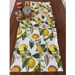 Zeren Home Sıvıya ve Lekeye Dayanıklı Limon Desenli Runner