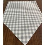 Zeren Home Sıvıya ve Lekeye Dayanıklı Runner Üçgen - Gri Ekose - 50 x 170 cm