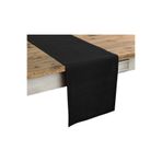 Zeren Home Siyah Renk Dertsiz Dikdörtgen 40x150 cm Runner