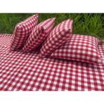 Zeren Home Yer Masa Piknik Örtüsü Sofra Bezi 165 x 165 , 4 Minder Takım 40 x 40CM