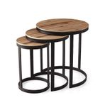 ZEREN METAL AYAKLI YUVARLAK 3LÜ ZİGON