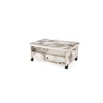 Zerenland 61 Akıllı Sehpa, Sihirli Sehpa, 6 Boyutlu Sehpa 90*60cm Efes Krem Mermer