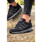 Zerenyus J24 Waterproof Erkek Trekking Outdoor Ayakkabı Siyah Füme