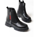 Zerenyus ZRİN-086 Premium Siyah Fashion Aksesuarlı Fermuarlı Günlük Kadın Bot