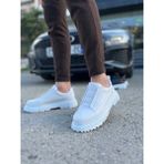 Zerenyus ZRK-703 Premium Beyaz Lastikli Günlük Erkek Casual Ayakkabı