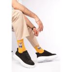 Zerenyus ZRK-703 Premium Siyah Beyaz Süet Lastikli Günlük Erkek Casual Ayakkabı - 00 - Siyah