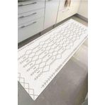 Zeria Home Kaymaz Taban Yıkanabilir Dijital Baskı Mutfak Halısı Halı Yolluk