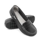 Zerimar Mokasen kadın deri | Casual Loafers | kapalı babet deri | yarım ayakkabı kadın | bot ayakkabısı kadın deri | kadınlar için mokasen, Siyah Yeni, 41 EU
