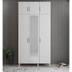 Zerka Concept Açelya Beyaz 120 cm M5 Portmanto