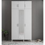 Zerka Concept Açelya Beyaz 135 cm M5 Portmanto