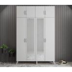 Zerka Concept Açelya Beyaz 180 cm M8 Portmanto