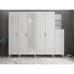 Zerka Concept Açelya Beyaz 240 cm M7 Portmanto