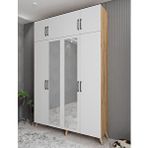 Zerka Concept Açelya Çam Beyaz 180 cm M8 Portmanto