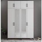 Zerka Concept Açelya Füme Beyaz 140 cm M8 Portmanto