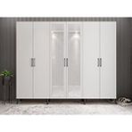 Zerka Concept Açelya Füme Beyaz 208 cm M6 Portmanto