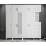 Zerka Concept Açelya Meşe Beyaz M9-208 cm Beyaz Portmanto