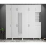 Zerka Concept Açelya Portmanto Vestiyer Beyaz M9- 208 Cm