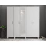 Zerka Concept Açelya Portmanto Vestiyer Beyaz - Montaj Dahil 225Cm M12