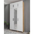Zerka Concept Açelya Portmanto Vestiyer Çam Beyaz 120 Cmm5