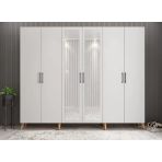 Zerka Concept Açelya Portmanto Vestiyer Çam Beyaz 240 Cmm6