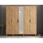 Zerka Concept Açelya Portmanto Vestiyer Çam - Montaj Dahil 225Cm M12