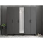 Zerka Concept Açelya Portmanto Vestiyer Füme - Montaj Dahil 225Cm M12
