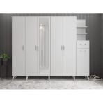 Zerka Concept Açelya Portmanto Vestiyer M7-210 Cm Beyaz