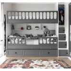 Zerka Concept Aras Mdf Çelik Profilli Yavrulu Ranza Ab M1