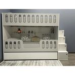 Zerka Concept Astana %100 Mdf Yavrulu Seyyar Merdivenli Ranza Gb2