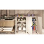 Zerka Concept Atlas Çok Amaçlı Mutfak Banyo Ayakkabılık Dolabı 137 cm - Beyaz