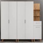 Zerka Concept Begonya Çam Beyaz 225 cm Portmanto