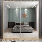Zerka Concept Bodrum Sürgü Kapaklı Meşe 180 cm Gardrop