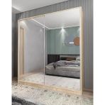 Zerka Concept Bodrum Sürgü Kapaklı Meşe Dolap Gardırop