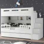Zerka Concept Buket Mdf Çelik Profilli Yavrulu Ranza Beyaz M2