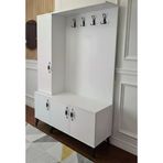 Zerka Concept Duo 3 Kapaklı Portmanto Vestiyer Ayakkabılık Dolap Byz - M2 Beyaz
